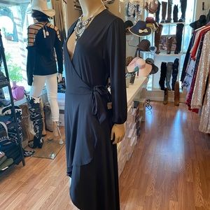 HIGH LOW WRAP DRESS